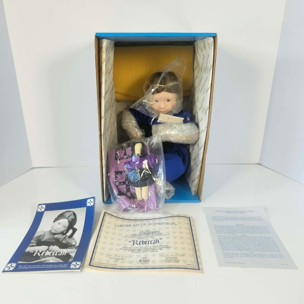 Ashton Drake Rebeccah Amish Blessings Porcelain Doll Julie Good-Kruger Knowles
